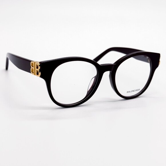 NEW BALENCIAGA EYEGLASSES BB0173O 003 ROUND VIOLET WOMEN EYEWEAR BALENCIAGA - Picture 1 of 10